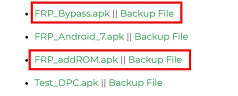 addrom bypass frp.